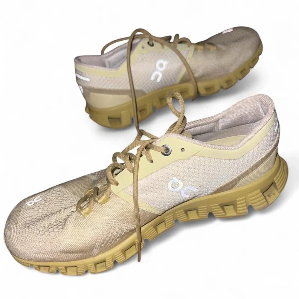 Unisex/Women's On Cloud X Running Athletic Shoes Size 7.5 Glade/Citron Yellow